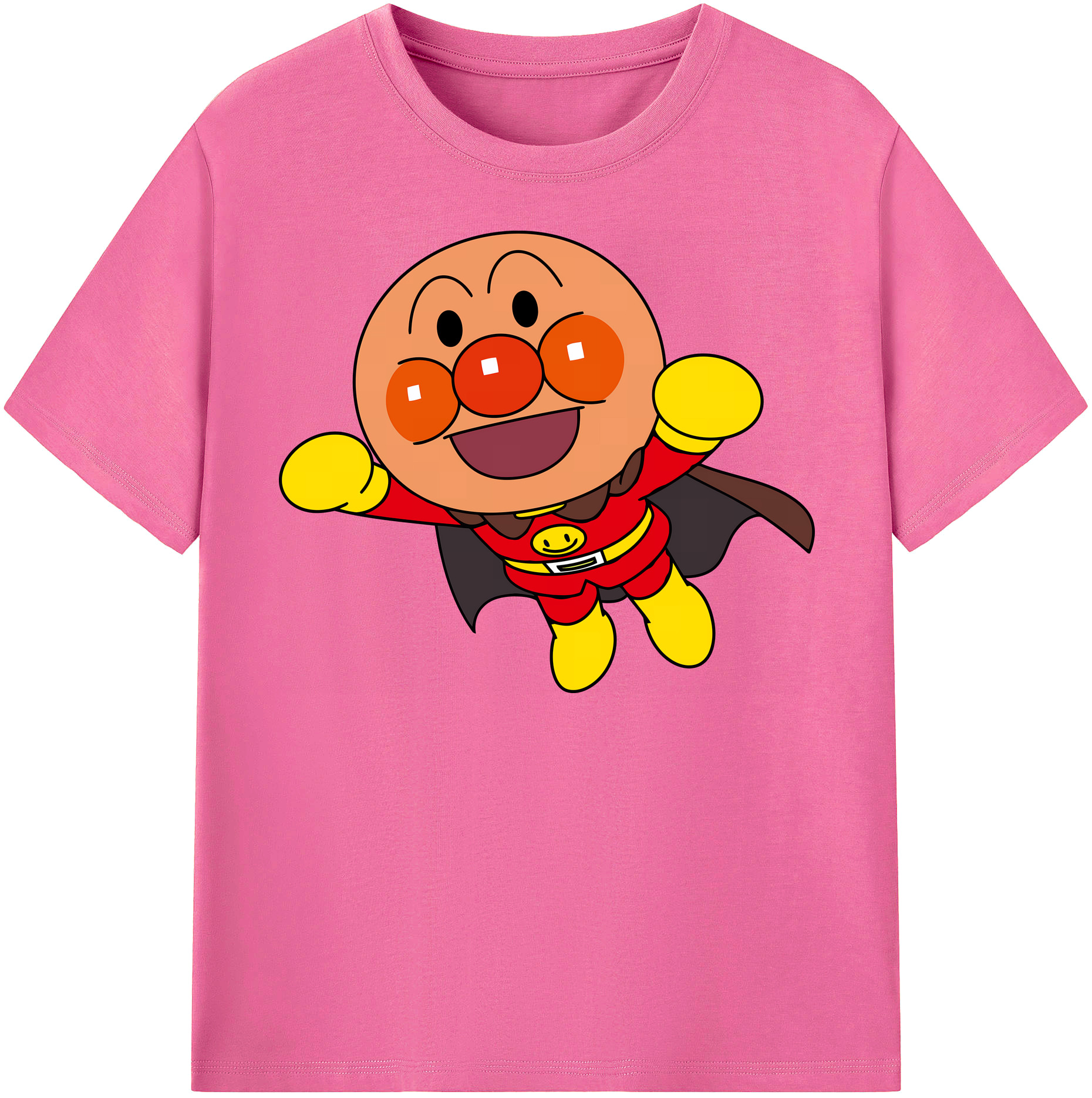 （画像用） アンパンマン Anpanman レディースカジュアルプリントTシャツ（綿100％）